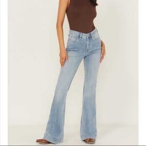 Shyanne Joni Light Blue High-Rise Flare Jeans